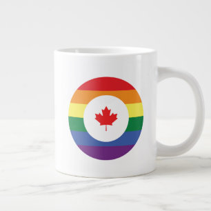 Kanada Gay pride Jumbo Mugg