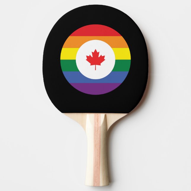 Kanada Gay pride Pingisracket (Framsidan)
