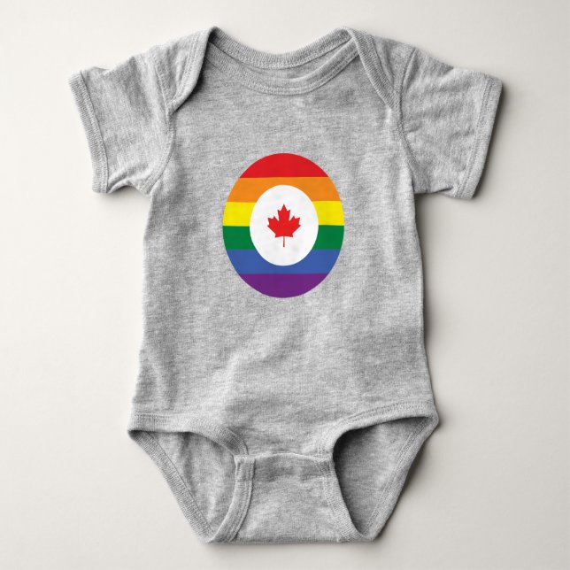 Kanada Gay pride T Shirt (Framsida)