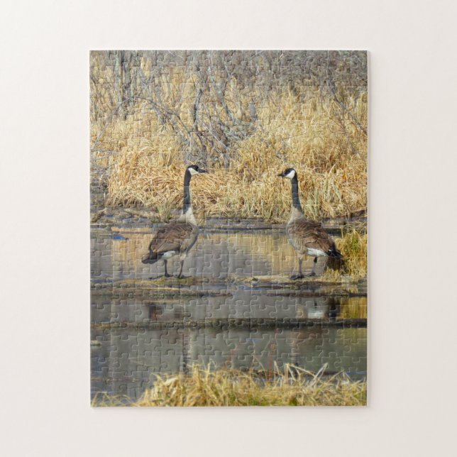 Kanada Geese Puzzle Pussel (Vertikal)