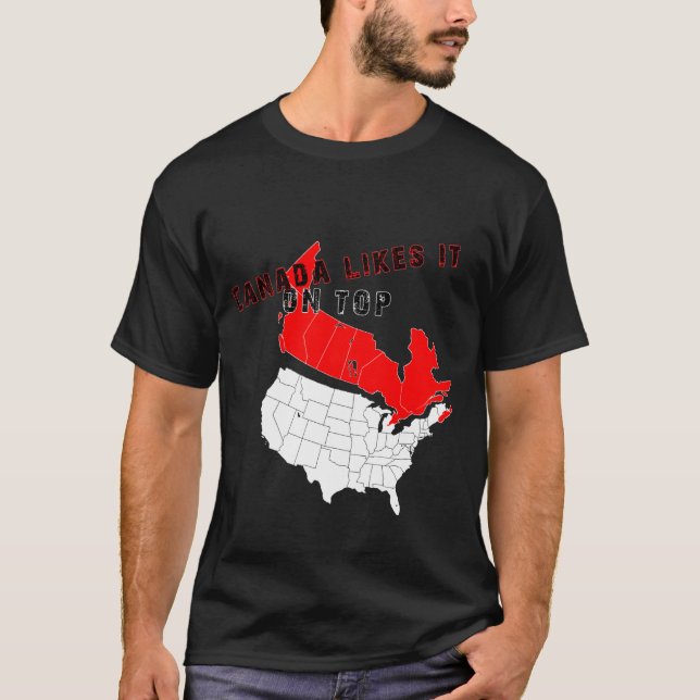 Kanada gillar det överst tee shirt (Framsida)