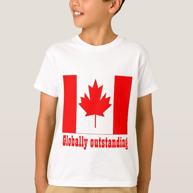 Kanada globalt enastående t-shirt (Framsida)