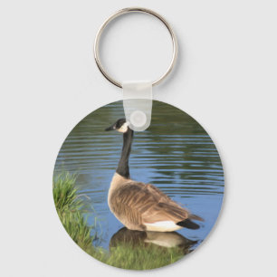 Kanada Goose Animal Art Keychain Nyckelring