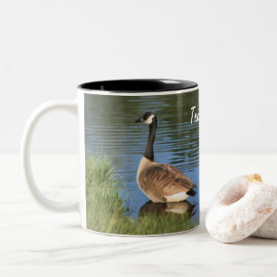 Kanada Goose Animal Art Personlig Två-Tonad Mugg