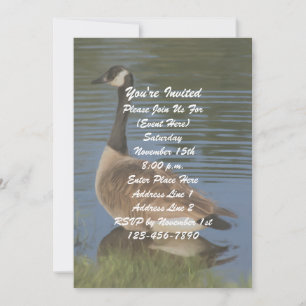 Kanada Goose Art Nature Party Inbjudningar