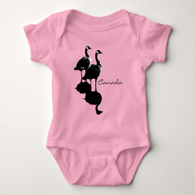 Kanada Goose Baby Jumper & Baby Canada-gåvor T-shirt (Framsida)