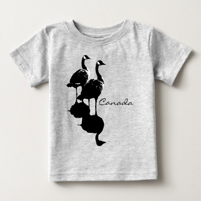 Kanada Goose Baby Shirts & Baby Canada Souvenirs Tröja (Framsida)