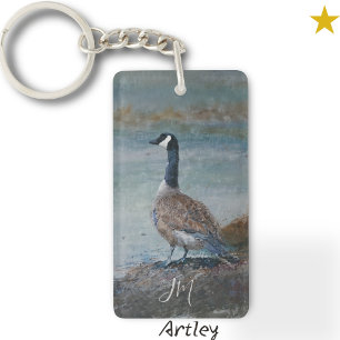 Kanada Goose Bird Painting Anpassningsbar Initiale