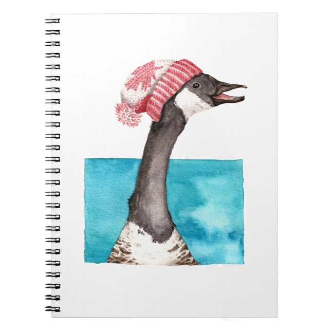 Kanada Goose i ett Toque Anteckningsbok (Framsidan)