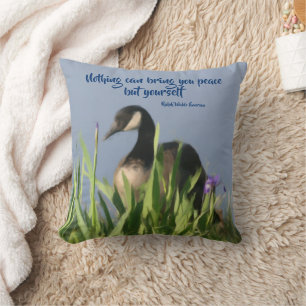 Kanada Goose Inner Peace Inspirational Quote Kudde