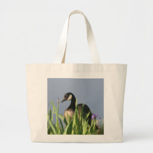 Kanada Goose Irises Animal Art Tote Bag Jumbo Tygkasse