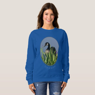 Kanada Goose Irises Nature Painting Personlig T Shirt