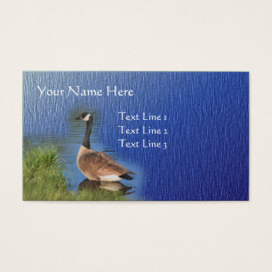 Kanada Goose Nature Animal Art Visitkort