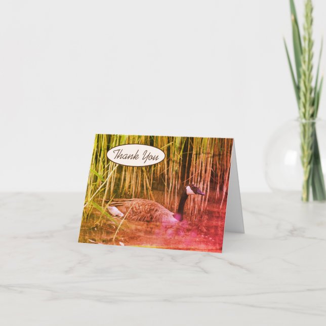 Kanada Goose Nature Art - tackkort (Framsida)