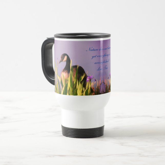 Kanada Goose Nature Inspirational Quote Resemugg (Framsida vänster)