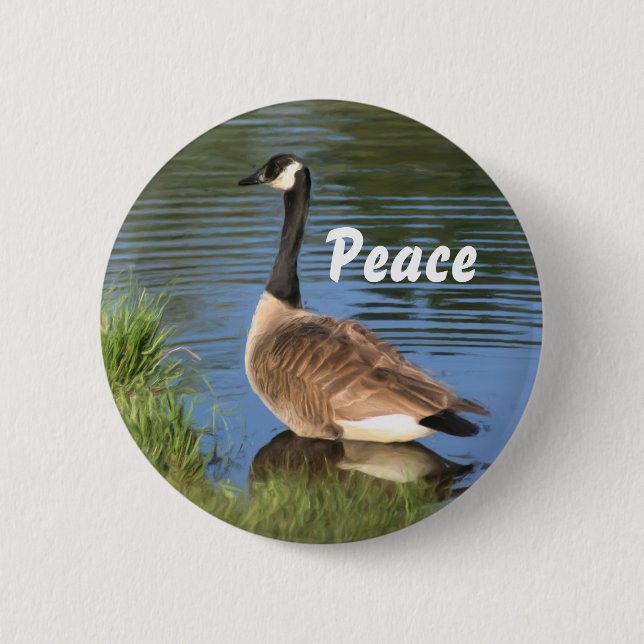 Kanada Goose Peace-inspirationsknapp Knapp (Framsida)