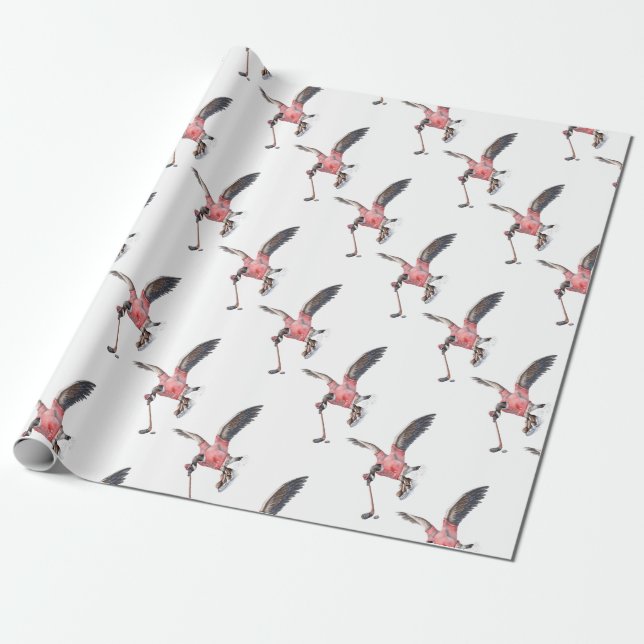 Kanada Goose Play Hockey Presentpapper (Utrullad)