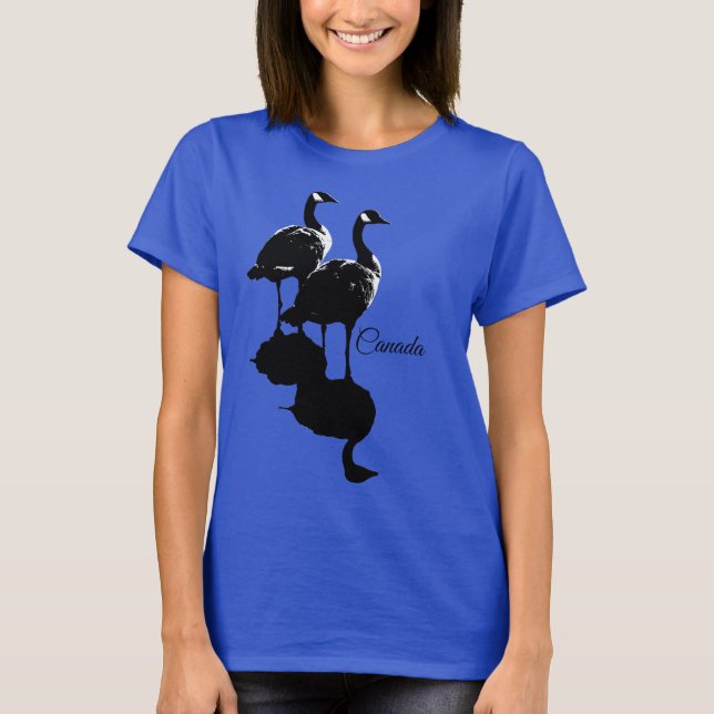 Kanada Goose Shirts Plus Storleka Goose-Sweatshirt T Shirt (Framsida)