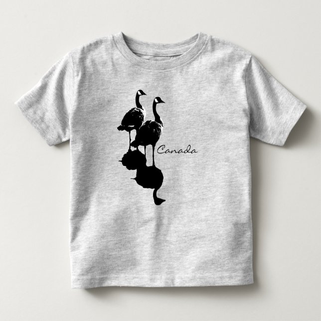 Kanada Goose Småbarn Shirt & Baby Canada Souvenirs T Shirt (Framsida)