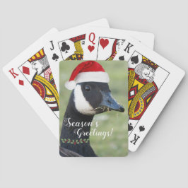 Kanada Goose Wearing Santa Hat Casinokort