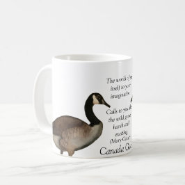 Kanada GooseMary Oliver White Coffee Mugg