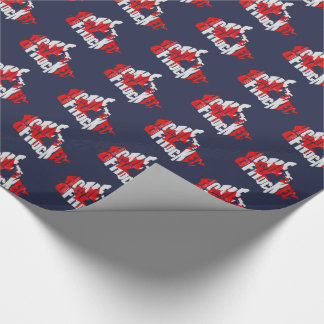 Kanada Hem Hockey Karta Gift Wrap Presentpapper