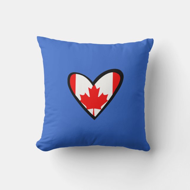 Kanada hjärtaflagga kudde (Framsida)