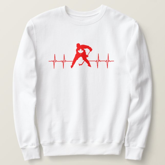 Kanada Hockey Lång Ärmad Tröja (Design framsida)