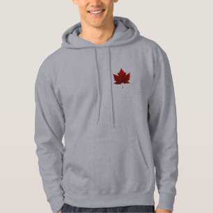 Kanada Hoodie Canada Flagga Hooded Sweatshirt