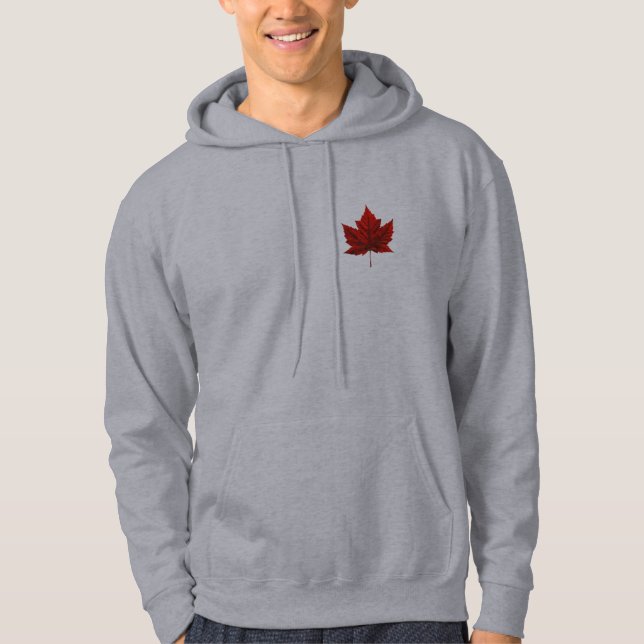 Kanada Hoodie Canada Flagga Hooded Sweatshirt (Framsida)
