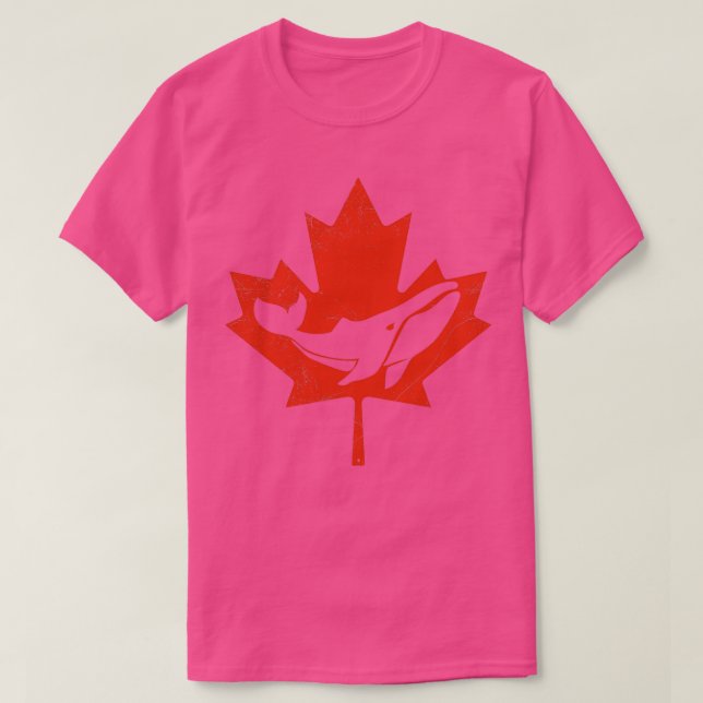 Kanada Humpback valale Funny Gift Idea T Shirt (Design framsida)