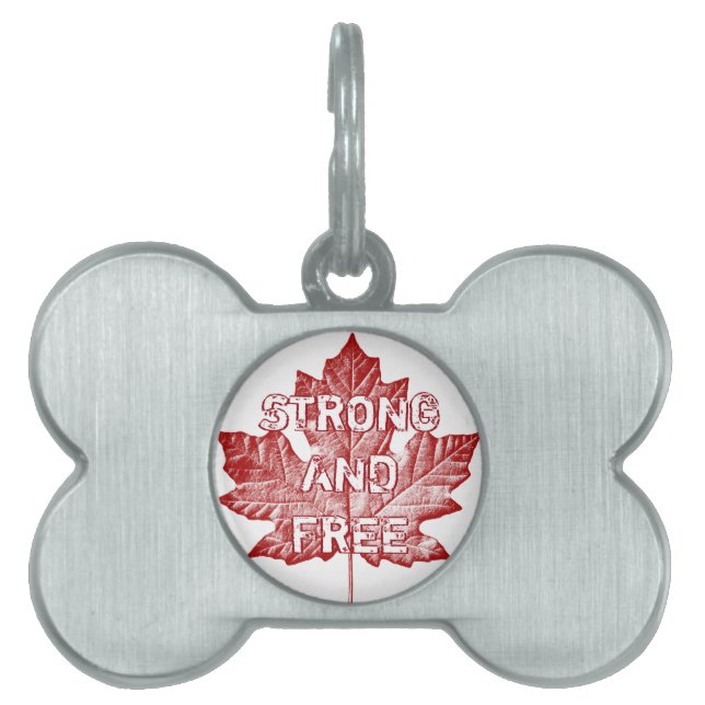Kanada Hundbrickors Personlig Canada Pet Souvenirs ID-bricka Husdjur (Framsidan)
