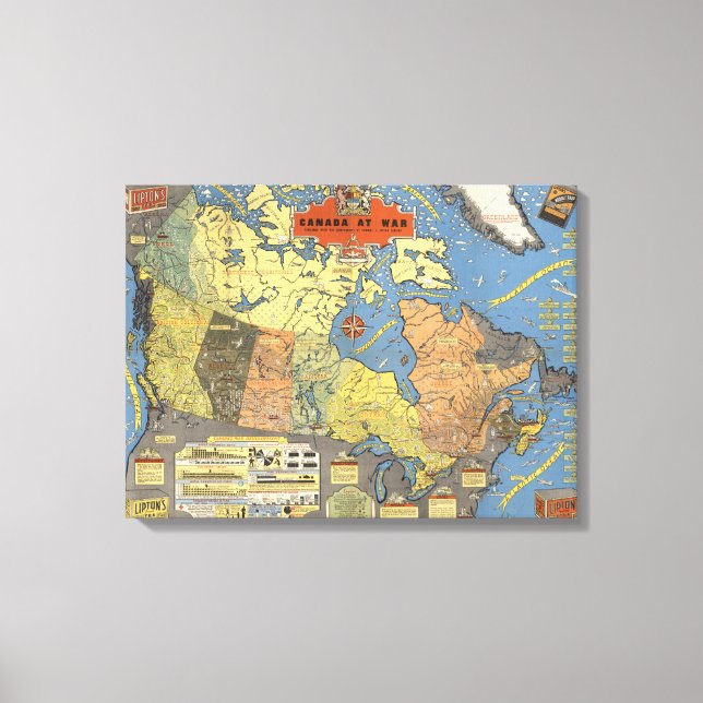 Kanada i Krig Canvastryck (Framsida)