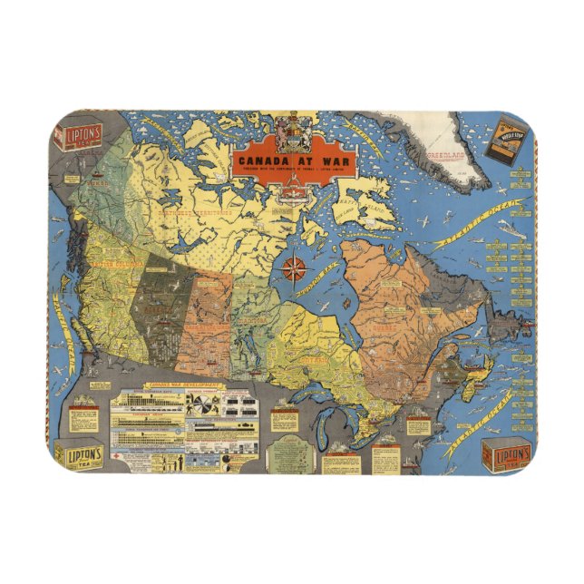 Kanada i Krig Magnet (Horisontell)