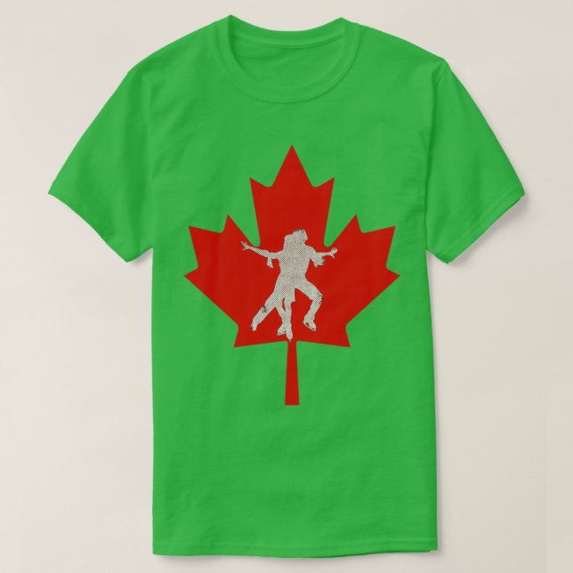 Kanada Ice Skating T Shirt (Design framsida)