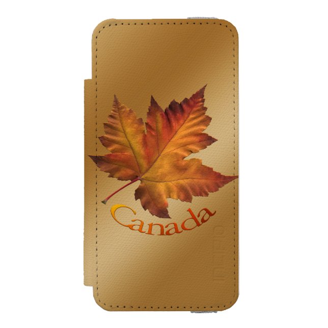 Kanada iPhone Plånbok Kanada Lönnblad Plånbok Incipio iPhone Wallet Skal (Folio Framsidan)