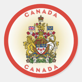 Kanada Jackar Arm Circle Shape Runt Klistermärke