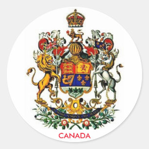 Kanada Jackar Arm Round Sticker Runt Klistermärke