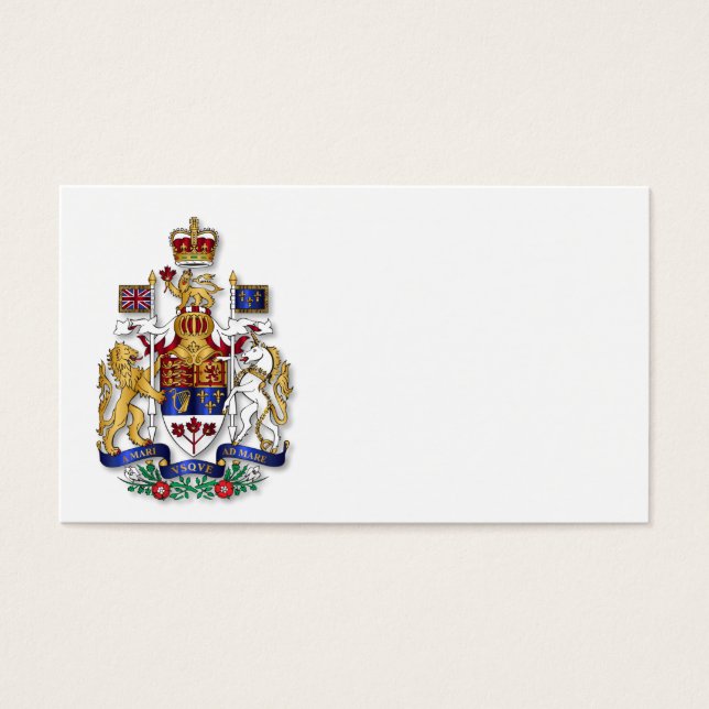 Kanada jackar arm visitkort (Framsidan)