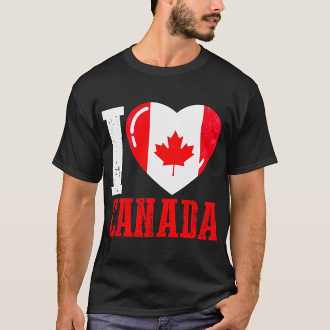 Kanada jag älskar Kanada T Shirt (Framsida)