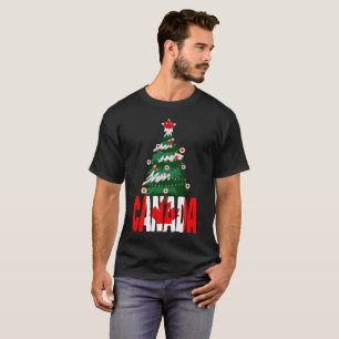 Kanada Julgran Canadian Ugly X-mas Sweater T Shirt