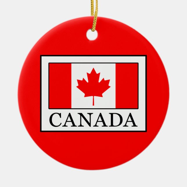 Kanada Julgransprydnad Keramik (Framsidan)