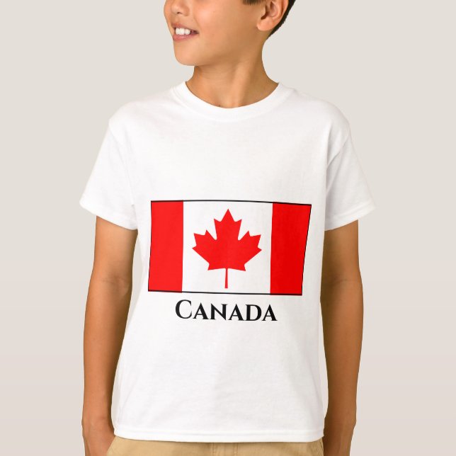 Kanada (Kanada) Flagga T Shirt (Framsida)