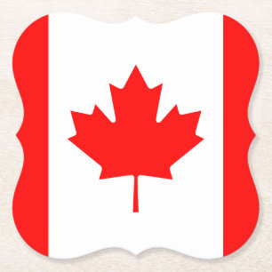 Kanada (Kanada) Flagga Underlägg Papper