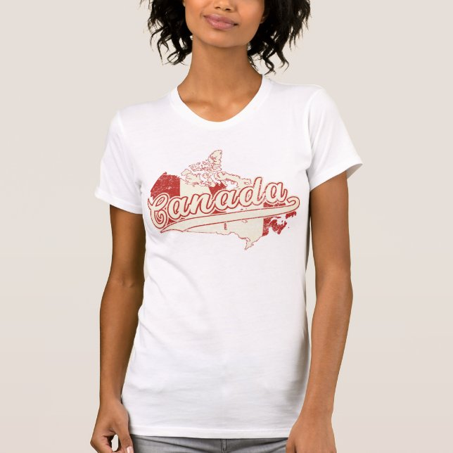 Kanada Karta Tee (Framsida)