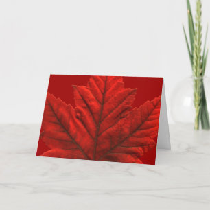 Kanada-kort Kanadas Flagga Greeting Cards Anpassni Kort