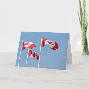 Kanada-kort Kanadas Flagga Greeting Cards Anpassni Kort