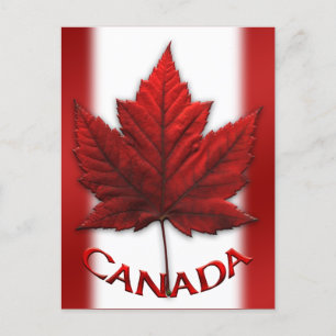 Kanada-kort Kanadas Flagga Greeting Cards Anpassni Vykort