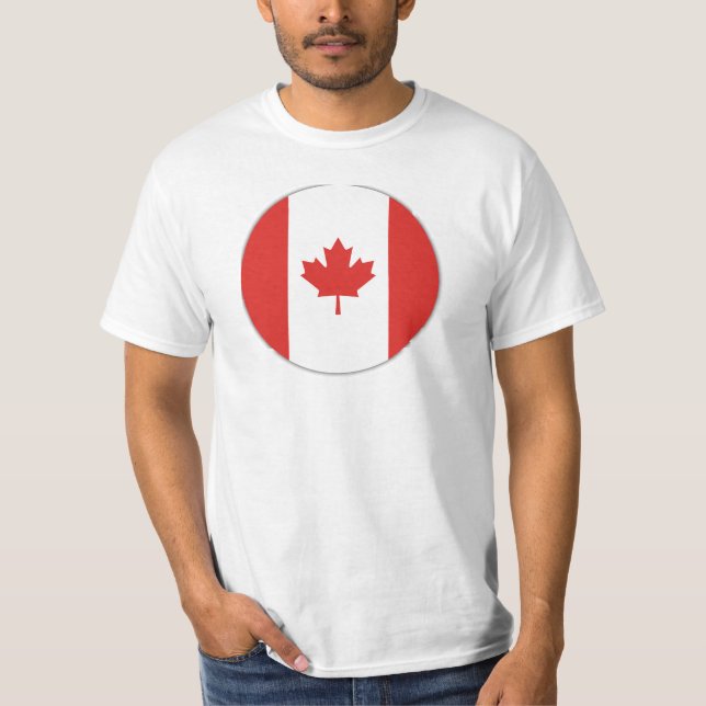 Kanada Land Flagga T Shirt (Framsida)
