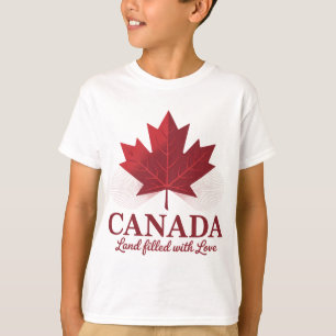 Kanada – Land fyllt med kärlek T-shirt Uppriktig
